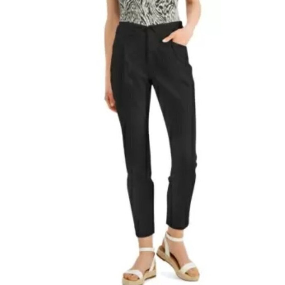 INC International Concepts Womens Size 4 Folded-Waist Tapered Leg Pants $79